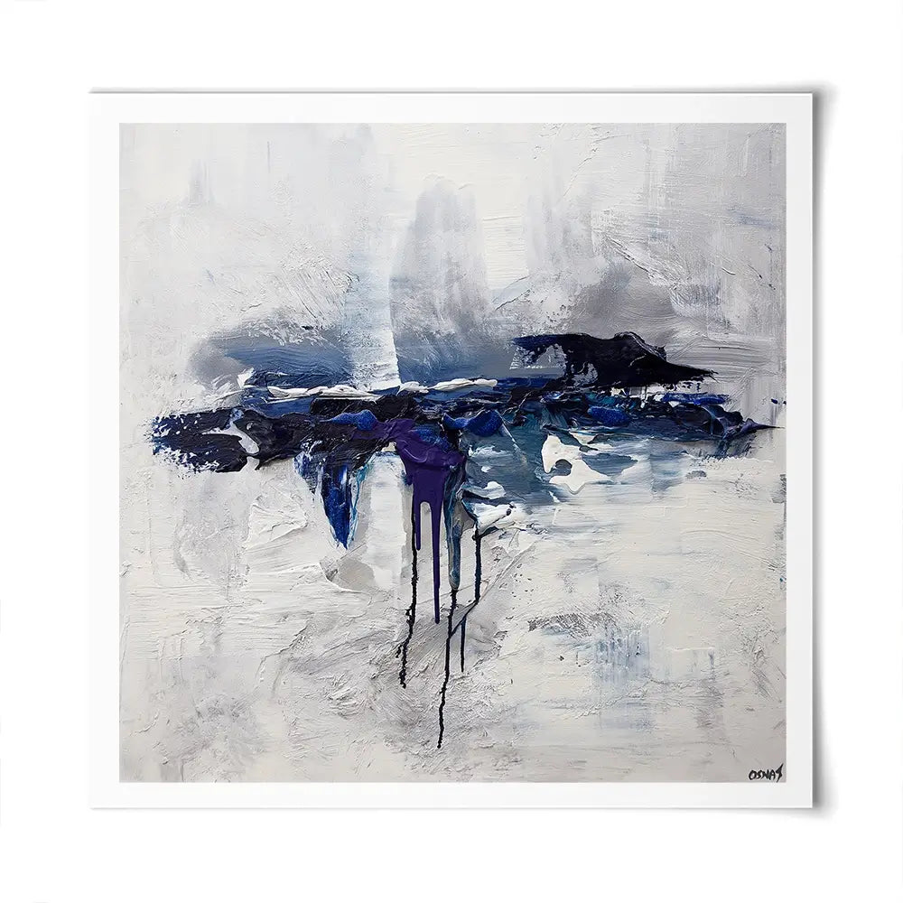 Moon Ocean Square Art Print Moon Ocean Square Art Print wall art product Osnat Tzadok