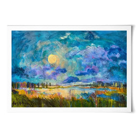 Moon Rising Art Print Moon Rising Art Print wall art product Dorothy Fagan