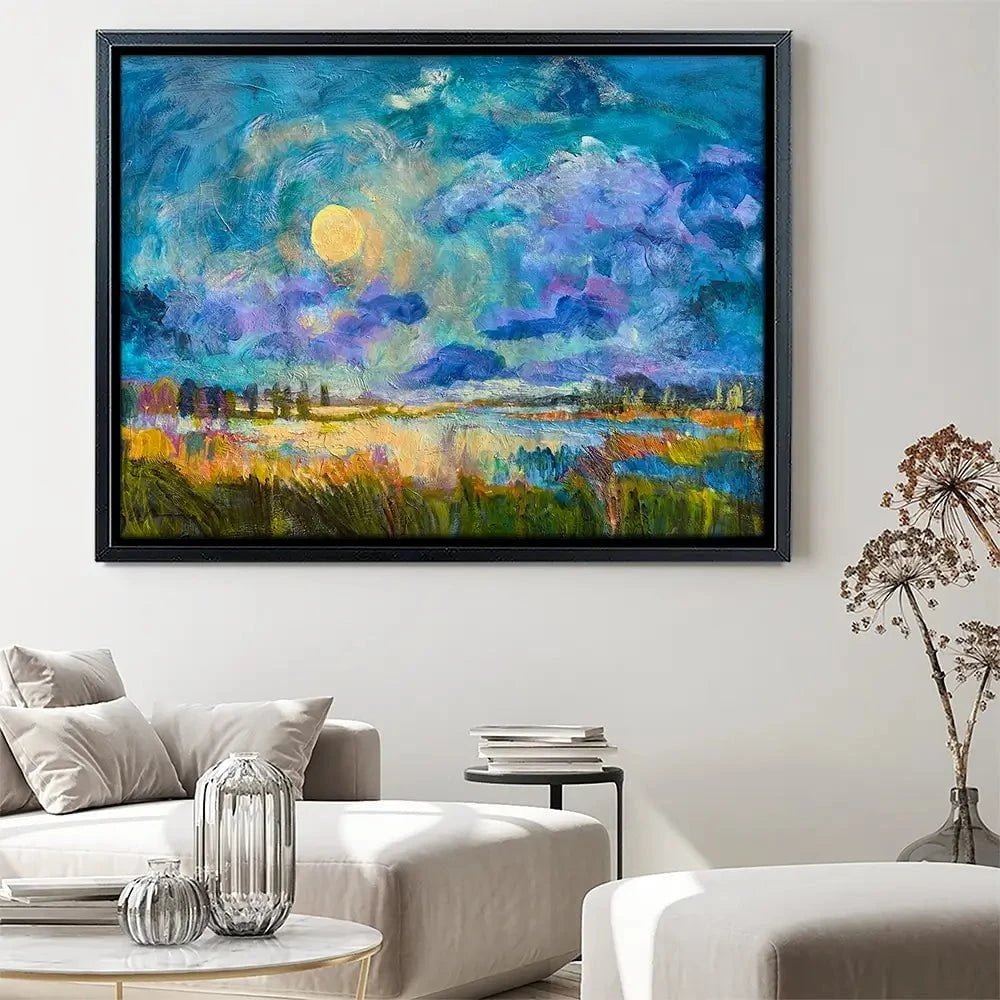 Moon Rising Canvas Print Moon Rising Canvas Print wall art product Dorothy Fagan