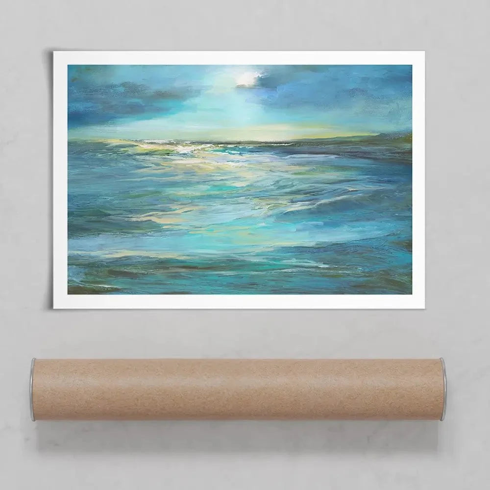 Moonlight Reef Art Print Moonlight Reef Art Print wall art product Sheila Finch