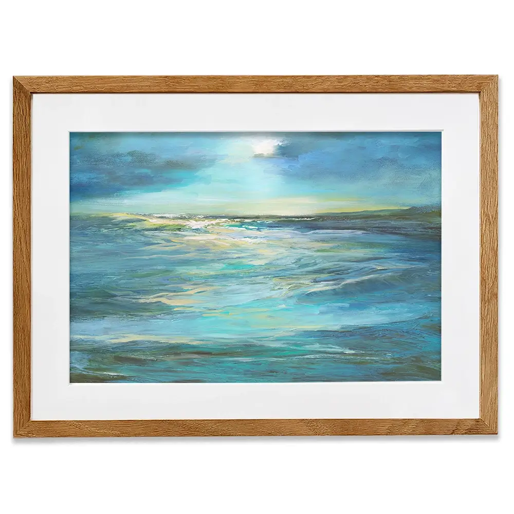 Moonlight Reef Framed Art Print Moonlight Reef Framed Art Print wall art product Sheila Finch