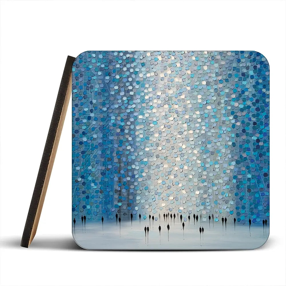 Moonlight Walk Coaster Set Moonlight Walk Coaster Set wall art product Art Print Shop
