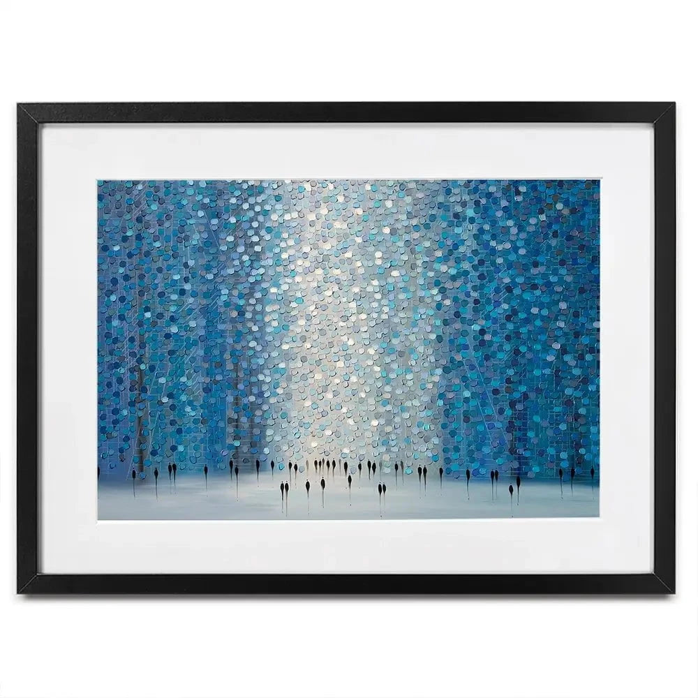 Moonlight Walk Framed Art Print Moonlight Walk Framed Art Print wall art product Ekaterina Ermilkina
