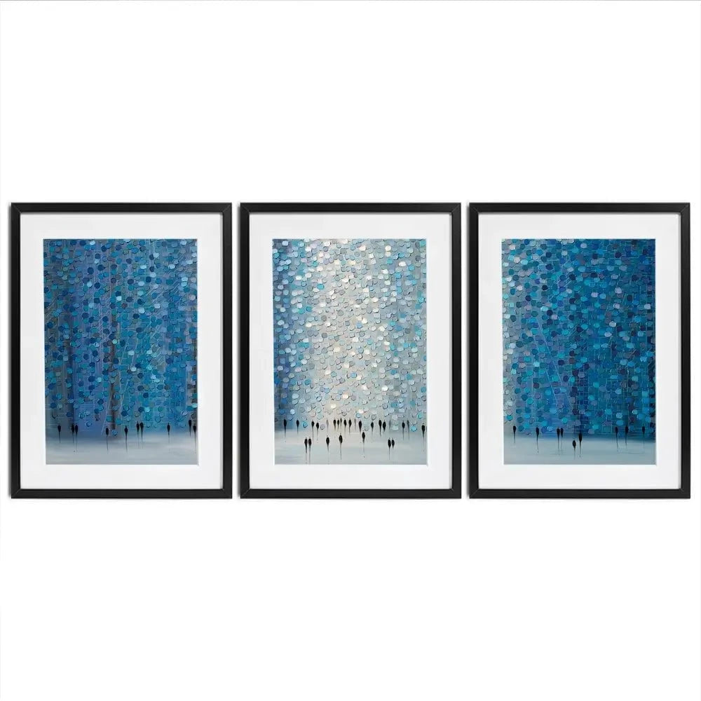 Moonlight Walk Framed Art Print Trio Moonlight Walk Framed Art Print Trio wall art product Ekaterina Ermilkina