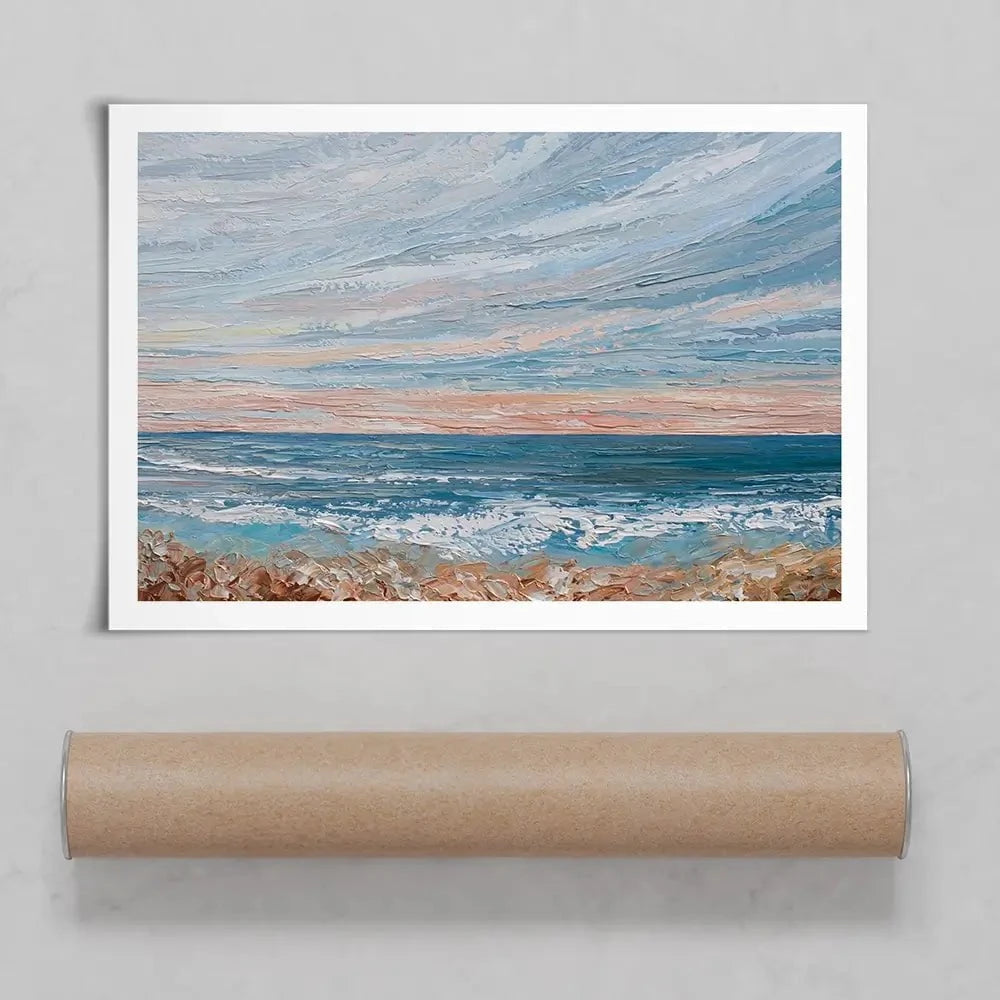 Morning Beach Art Print Morning Beach Art Print wall art product Olga Tkachyk