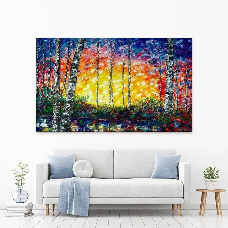 Morning Breaks Canvas Print Morning Breaks Canvas Print wall art product Lena Owens - Independent