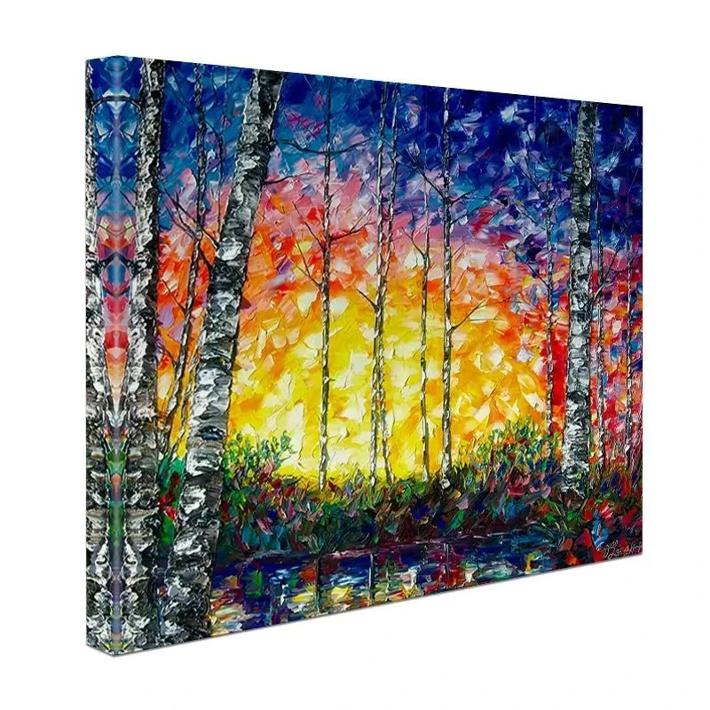 Morning Breaks Canvas Print Morning Breaks Canvas Print wall art product Lena Owens - Independent