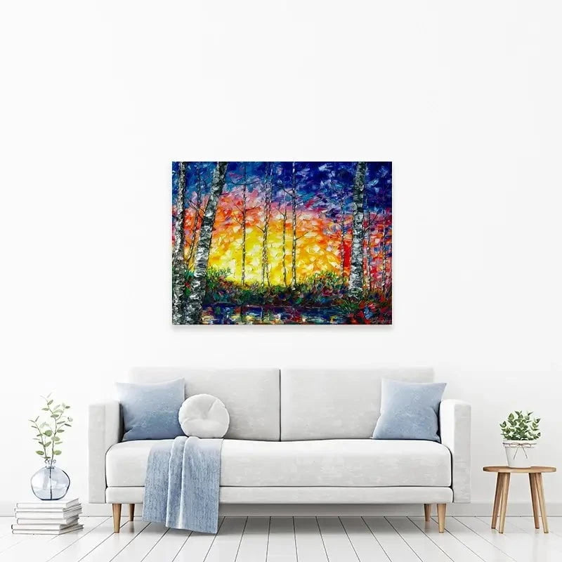 Morning Breaks Canvas Print Morning Breaks Canvas Print wall art product Lena Owens - Independent