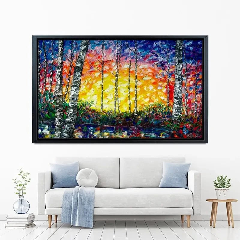 Morning Breaks Canvas Print Morning Breaks Canvas Print wall art product Lena Owens - Independent