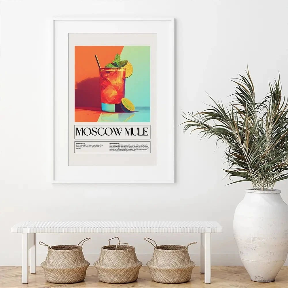 Moscow Mule Recipe Framed Art Print Moscow Mule Recipe Framed Art Print wall art product Art Print Shop