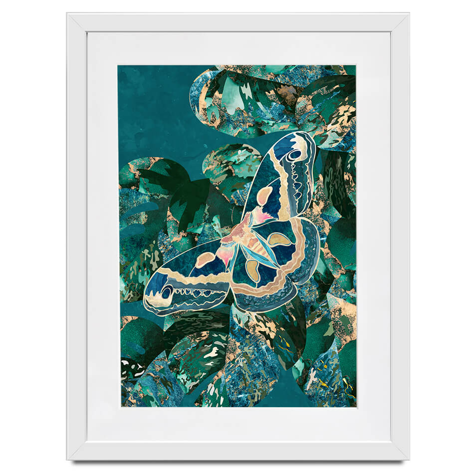 Moth Jungle Framed Art Print Moth Jungle Framed Art Print wall art product Sarah Manovski