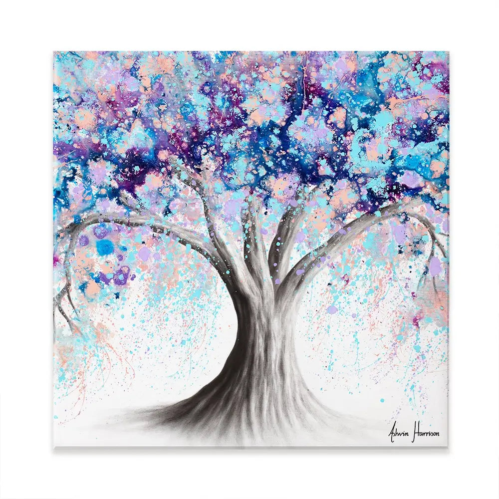 Motivational Soul Tree Square Canvas Print Motivational Soul Tree Square Canvas Print wall art product Ashvin Harrison