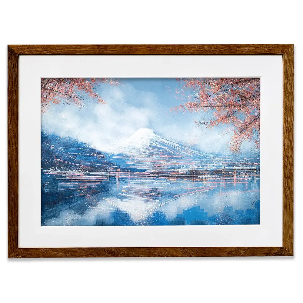 Mount Fuji In Spring Framed Art Print Mount Fuji In Spring Framed Art Print wall art product Marc Todd - Independent