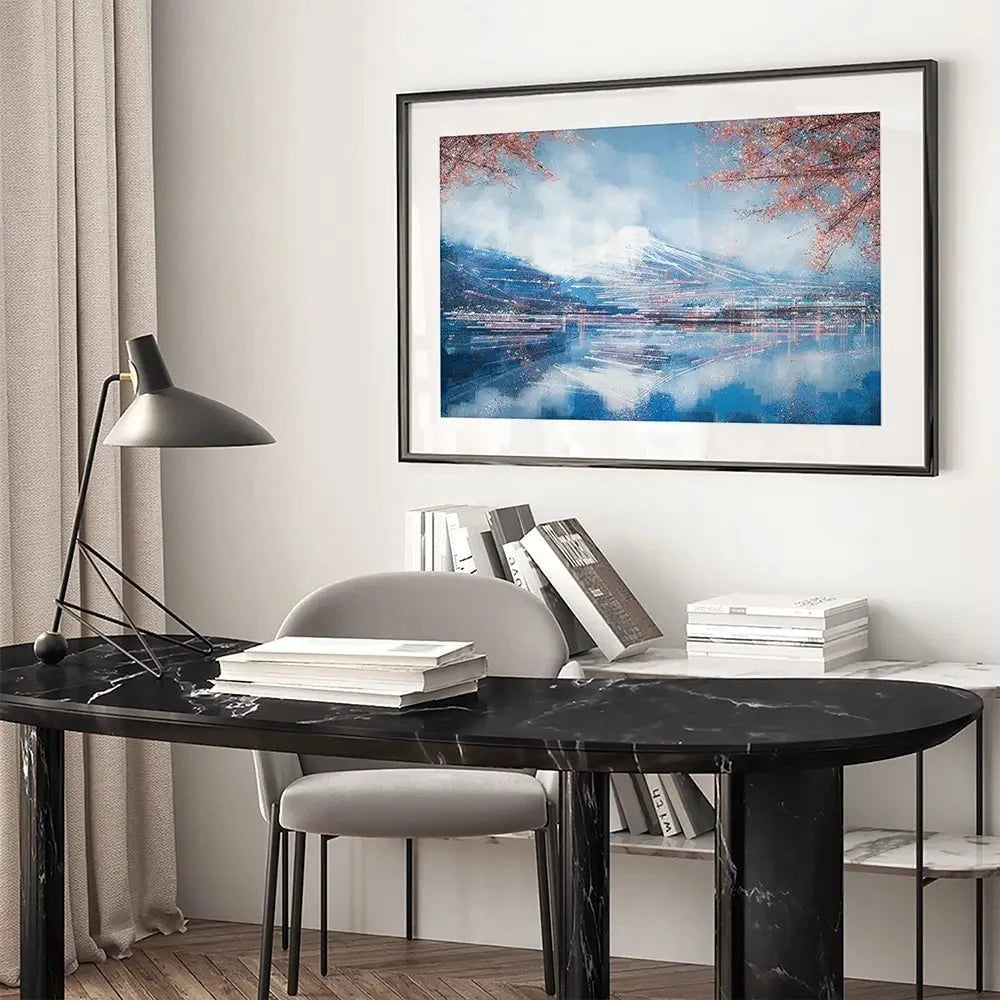 Mount Fuji In Spring Framed Art Print Mount Fuji In Spring Framed Art Print wall art product Marc Todd - Independent