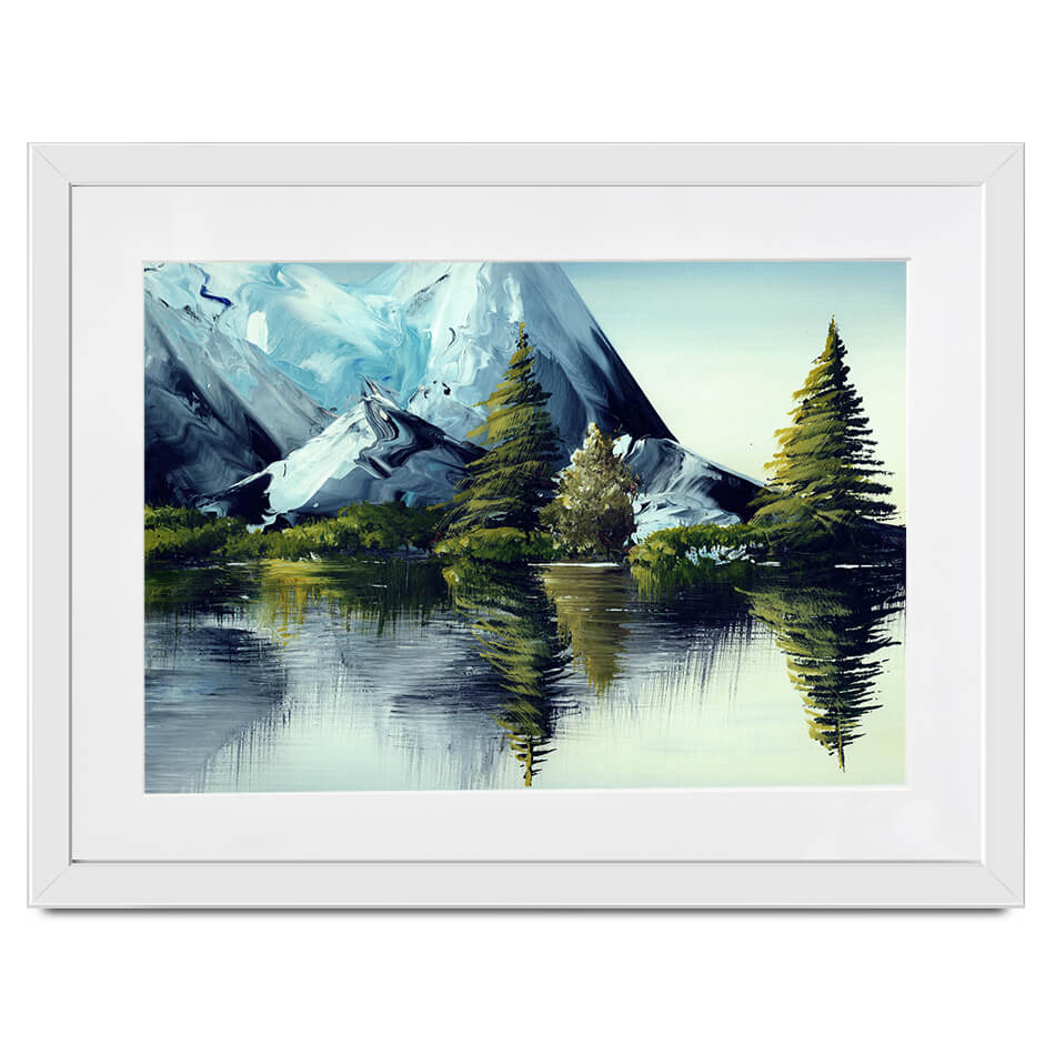 Mountain Landscape Framed Art Print Mountain Landscape Framed Art Print wall art product olga jefimova / Shutterstock