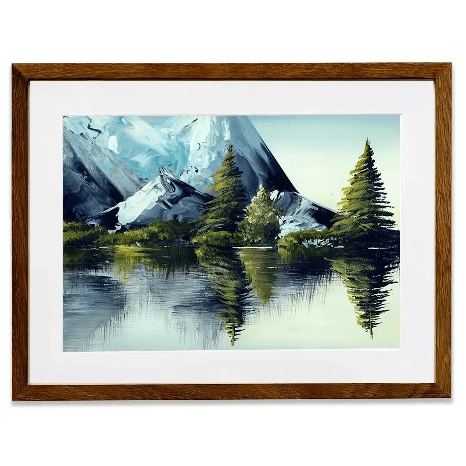 Mountain Landscape Framed Art Print Mountain Landscape Framed Art Print wall art product olga jefimova / Shutterstock
