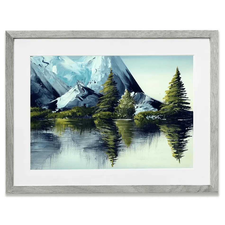 Mountain Landscape Framed Art Print Mountain Landscape Framed Art Print wall art product olga jefimova / Shutterstock