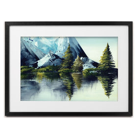 Mountain Landscape Framed Art Print wall art product olga jefimova / Shutterstock