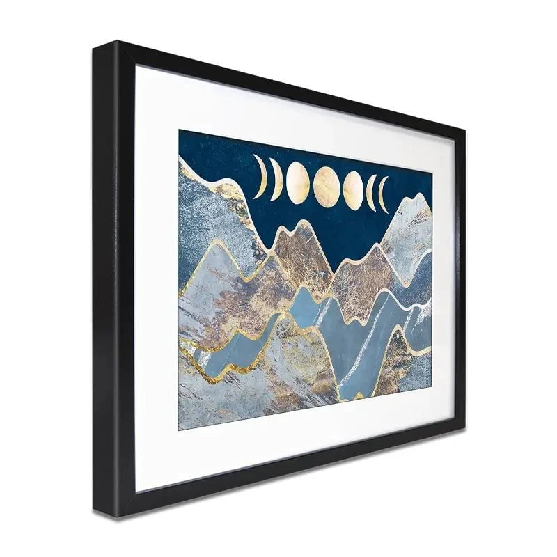 Mountain Moon Cycles Framed Art Print Mountain Moon Cycles Framed Art Print wall art product Sarah Manovski
