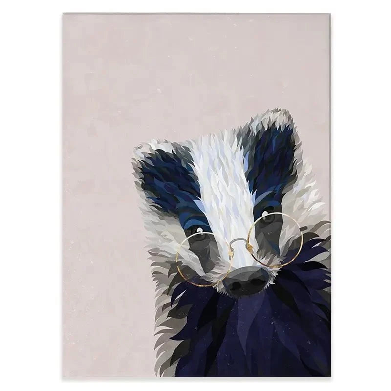 Mr Badger Canvas Print Mr Badger Canvas Print wall art product Sarah Manovski