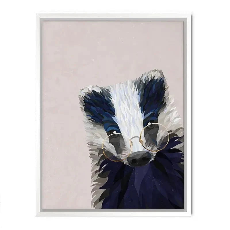 Mr Badger Canvas Print Mr Badger Canvas Print wall art product Sarah Manovski