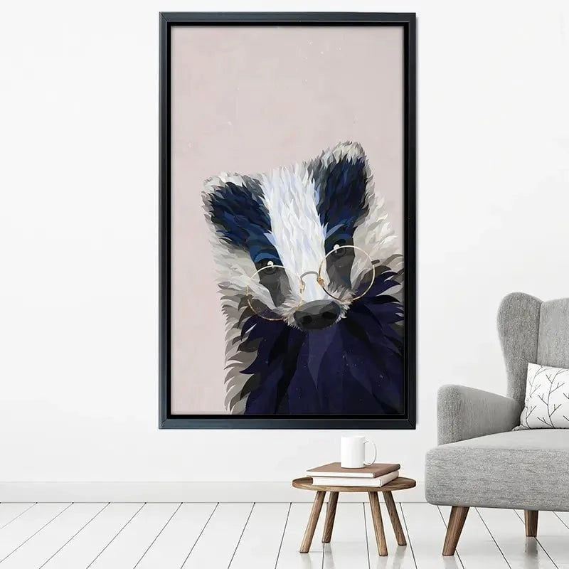 Mr Badger Canvas Print Mr Badger Canvas Print wall art product Sarah Manovski