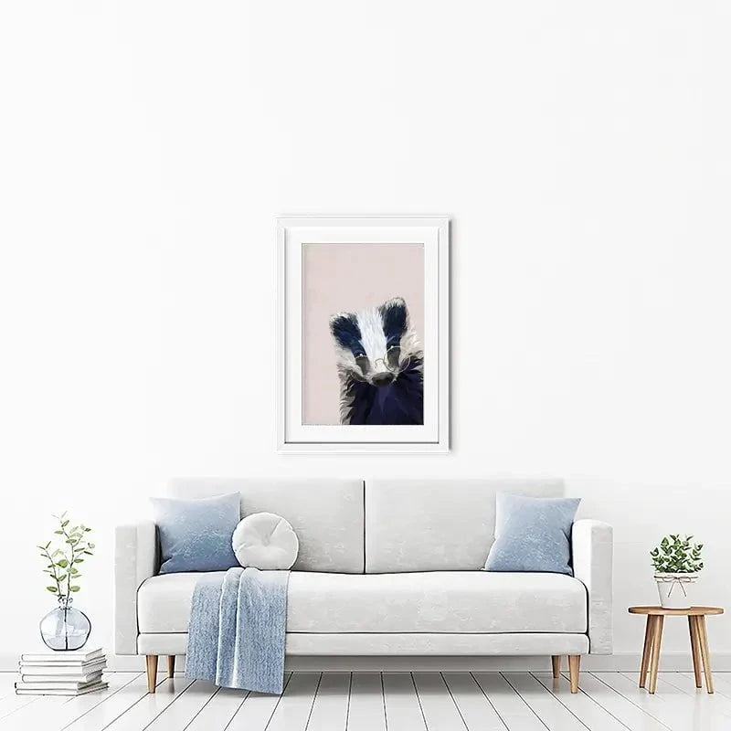 Mr Badger Framed Art Print Mr Badger Framed Art Print wall art product Sarah Manovski