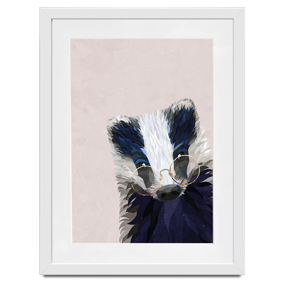 Mr Badger Framed Art Print Mr Badger Framed Art Print wall art product Sarah Manovski