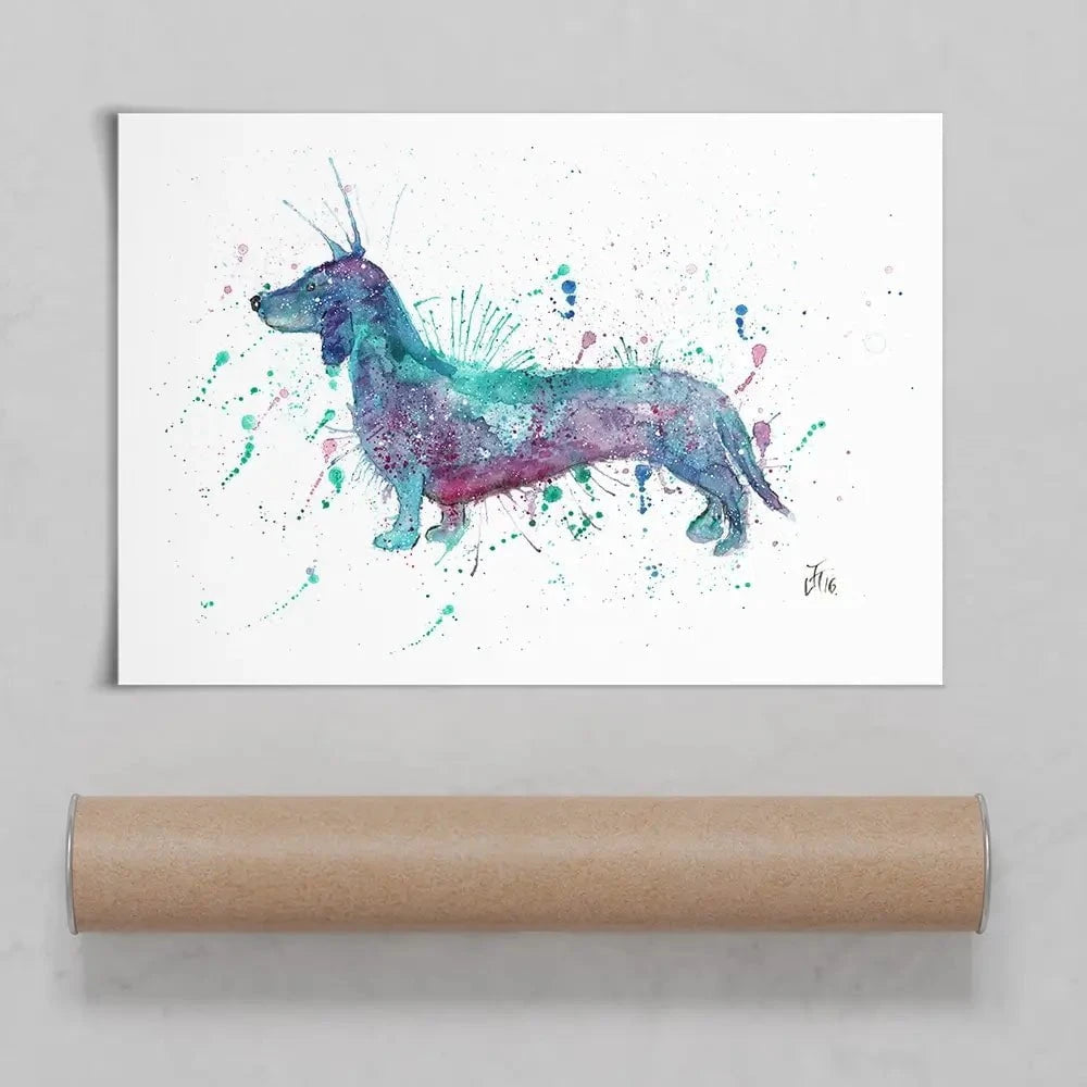 Mr Sausage Dog Art Print Mr Sausage Dog Art Print wall art product Jamie Taylor