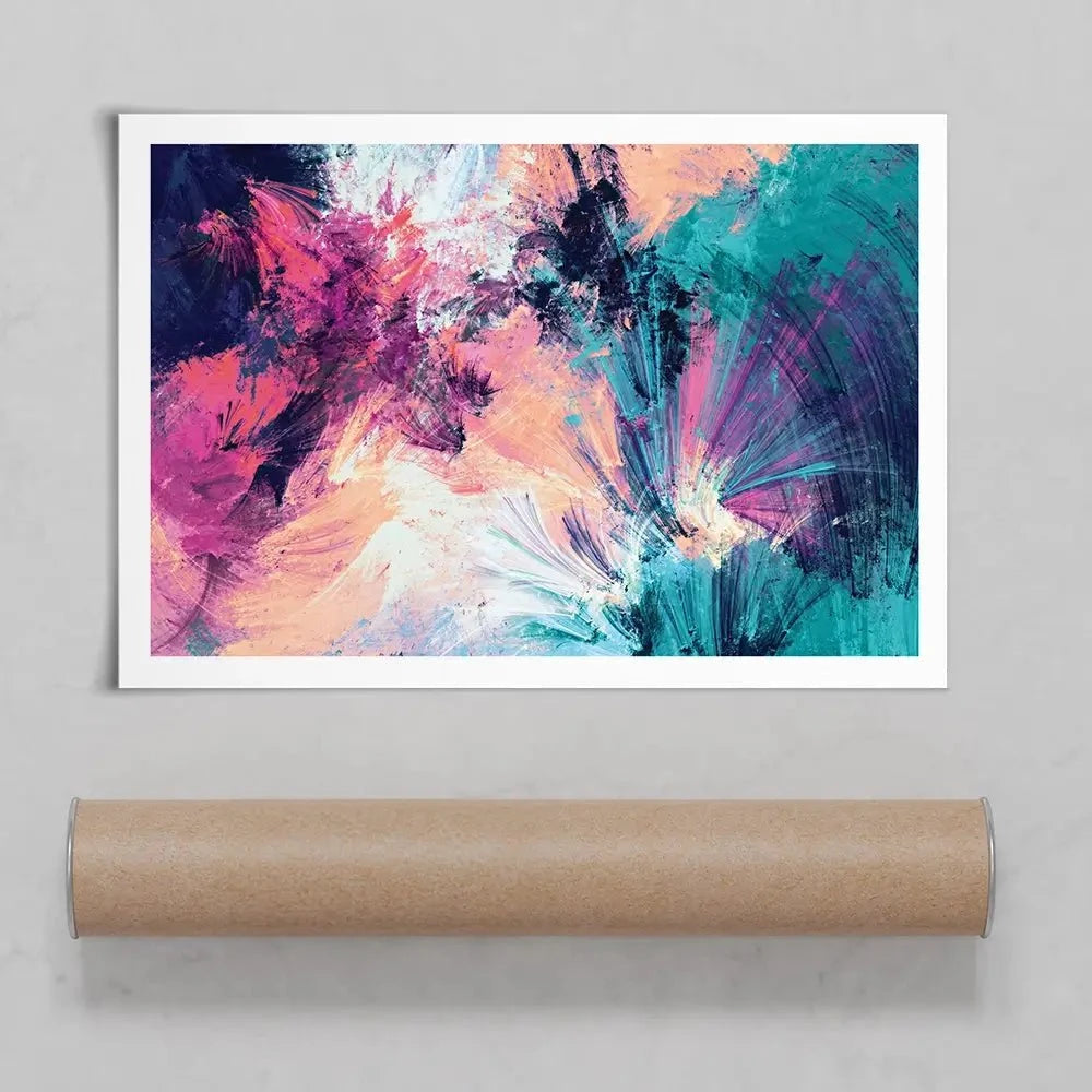 Multicoloured Abstract Art Print Multicoloured Abstract Art Print wall art product Excellent backgrounds / Shutterstock
