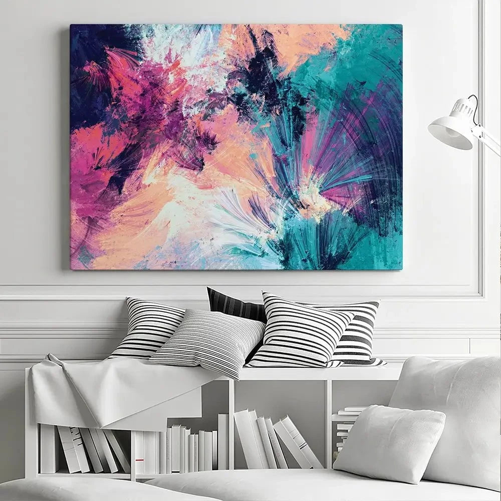 Multicoloured Abstract Canvas Print Multicoloured Abstract Canvas Print wall art product Excellent backgrounds / Shutterstock