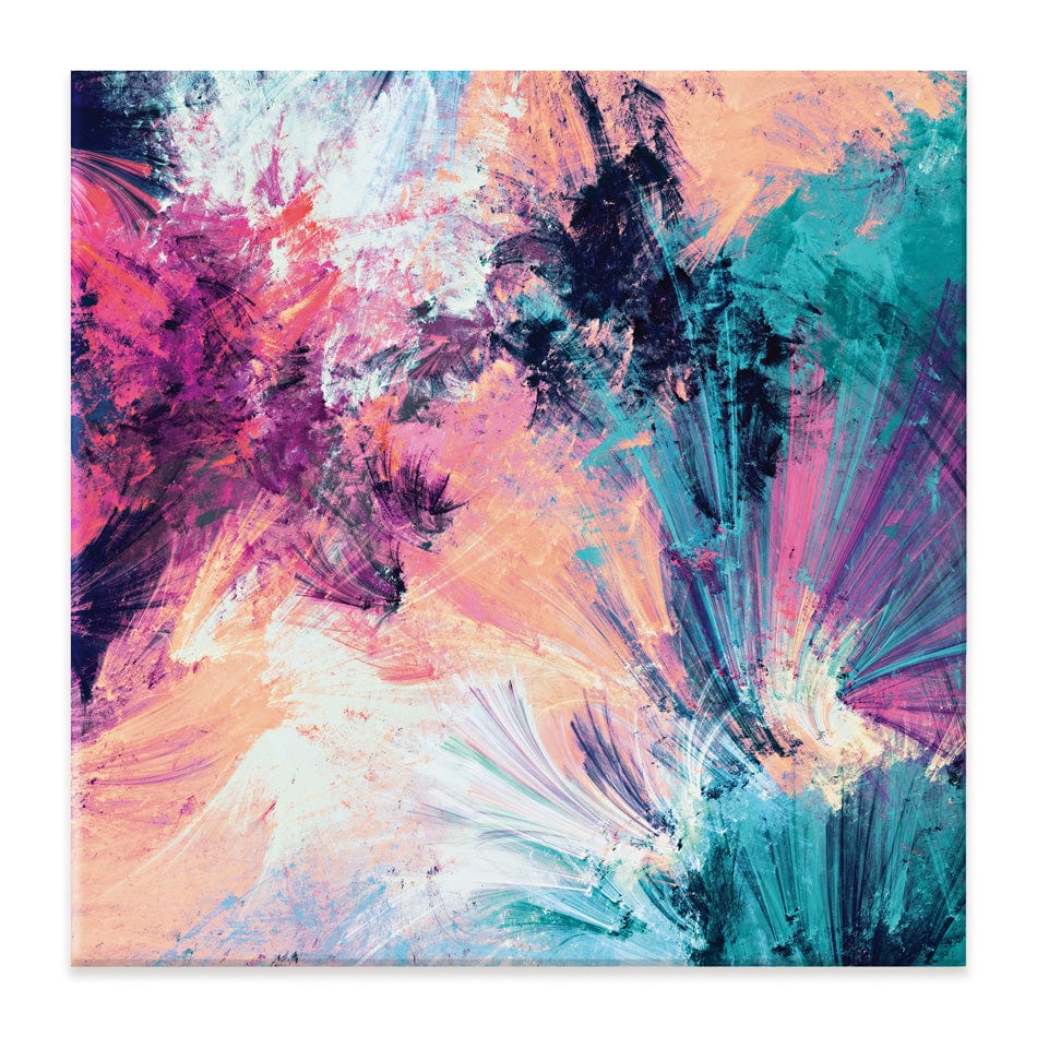 Multicoloured Abstract Square Canvas Print wall art product Excellent backgrounds / Shutterstock