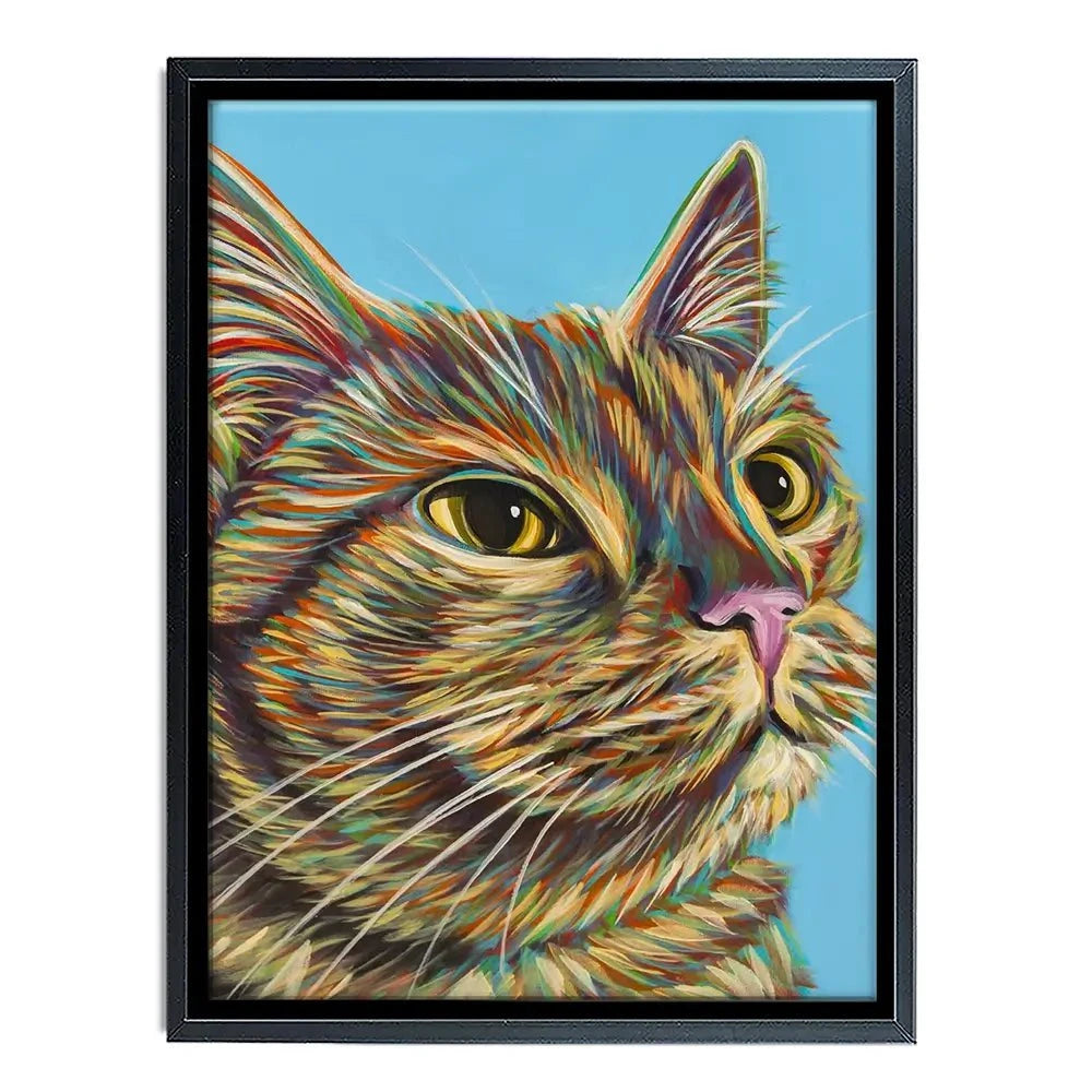 Multicoloured Cat Canvas Print Multicoloured Cat Canvas Print wall art product Carolee Vitaletti
