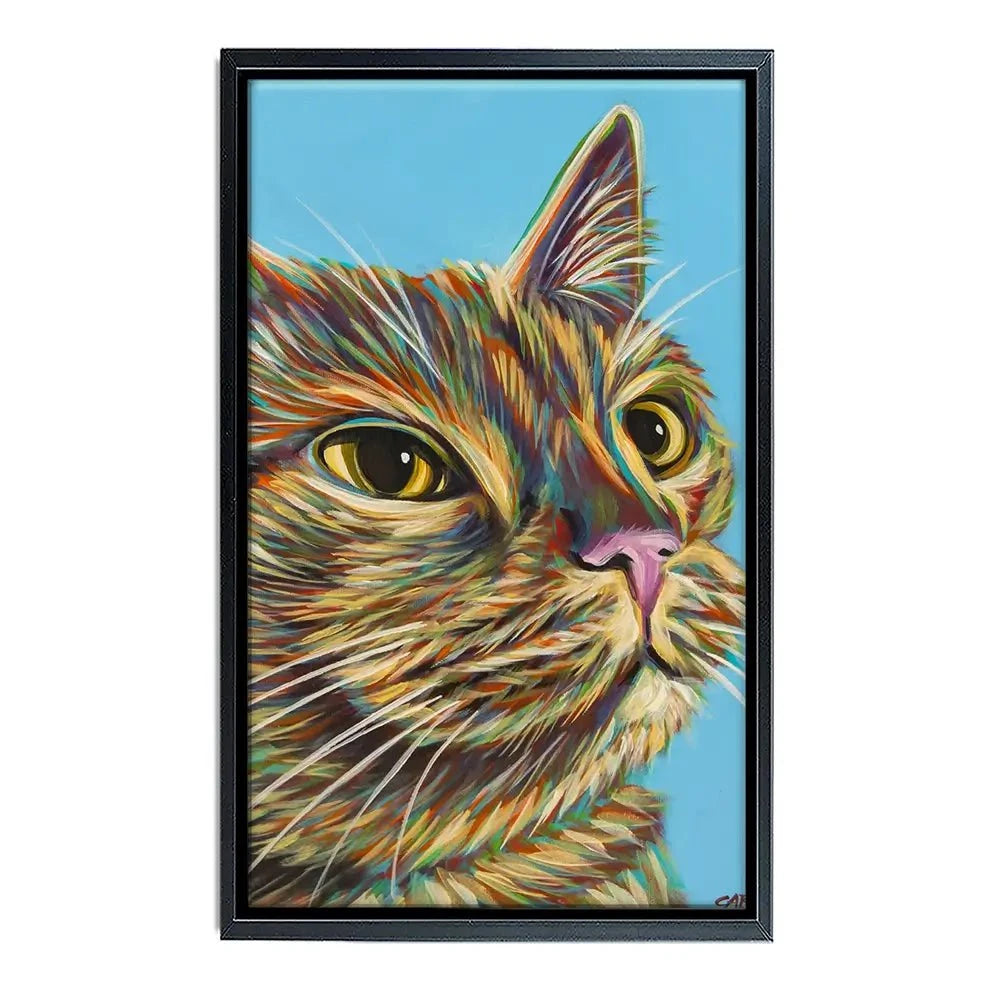 Multicoloured Cat Canvas Print Multicoloured Cat Canvas Print wall art product Carolee Vitaletti