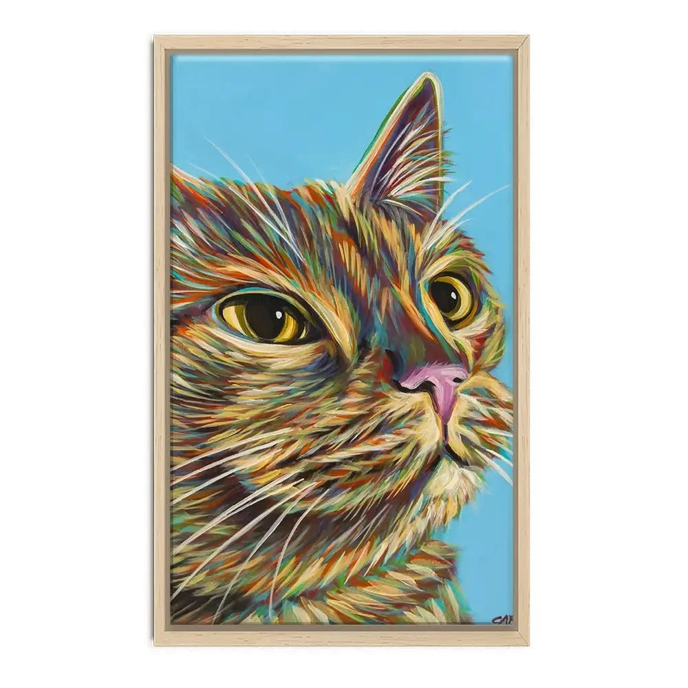 Multicoloured Cat Canvas Print Multicoloured Cat Canvas Print wall art product Carolee Vitaletti