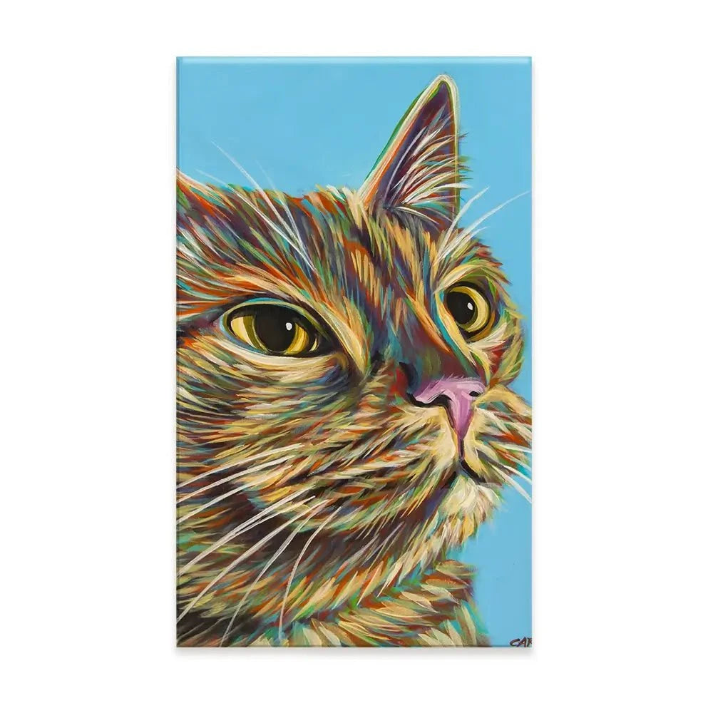 Multicoloured Cat Canvas Print Multicoloured Cat Canvas Print wall art product Carolee Vitaletti