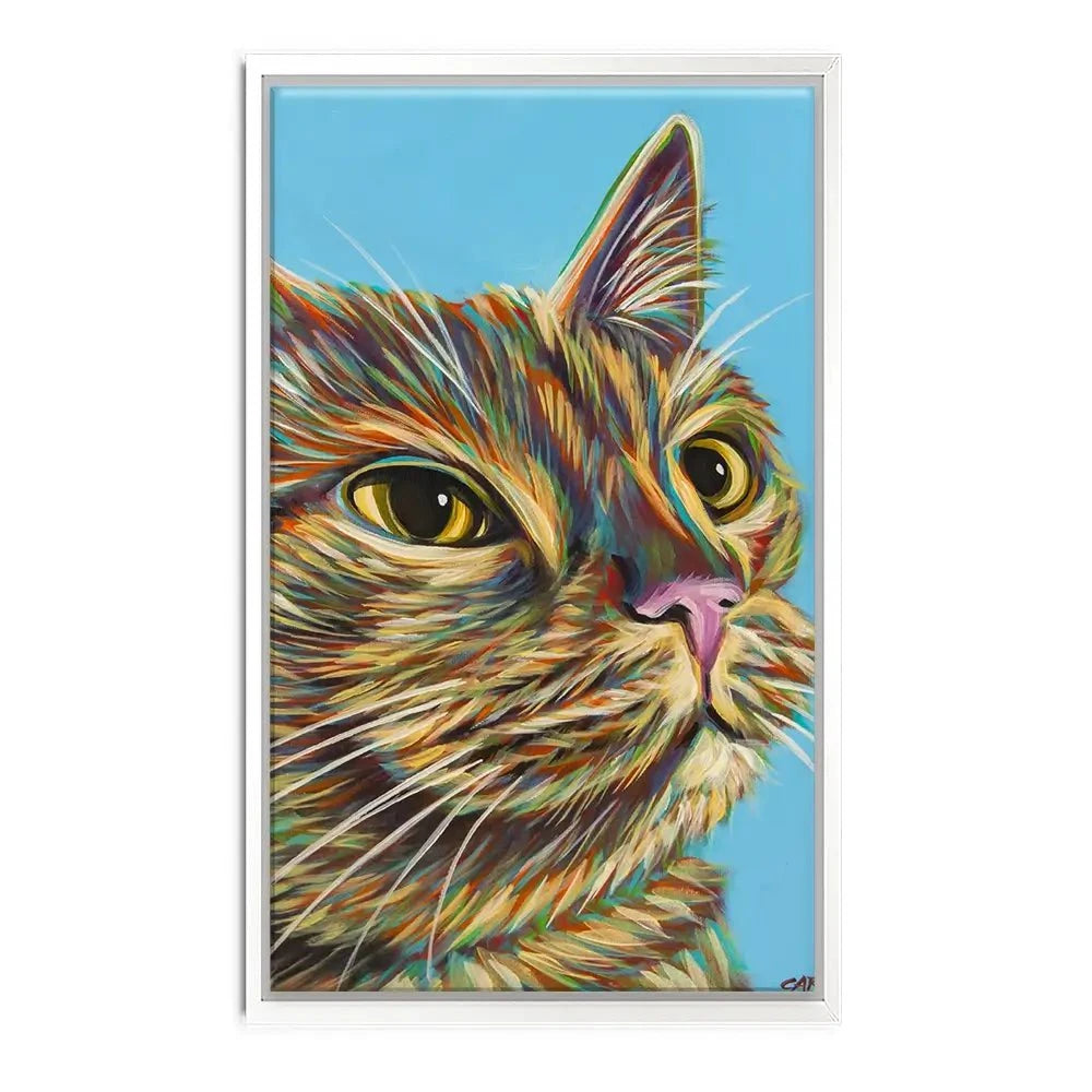 Multicoloured Cat Canvas Print Multicoloured Cat Canvas Print wall art product Carolee Vitaletti