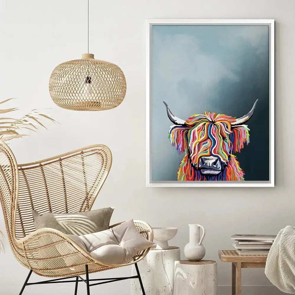 Multicoloured Coo Canvas Print Multicoloured Coo Canvas Print wall art product Independent