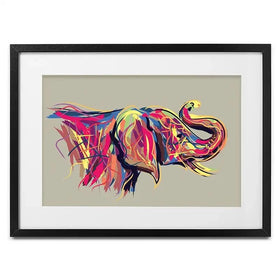 Multicoloured Elephant Framed Art Print Multicoloured Elephant Framed Art Print wall art product PrathapGopal / Shutterstock