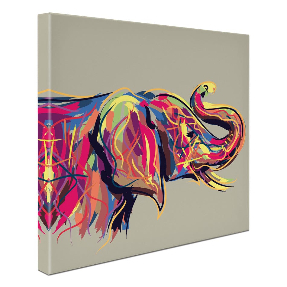 Multicoloured Elephant Square Canvas Print wall art product PrathapGopal / Shutterstock