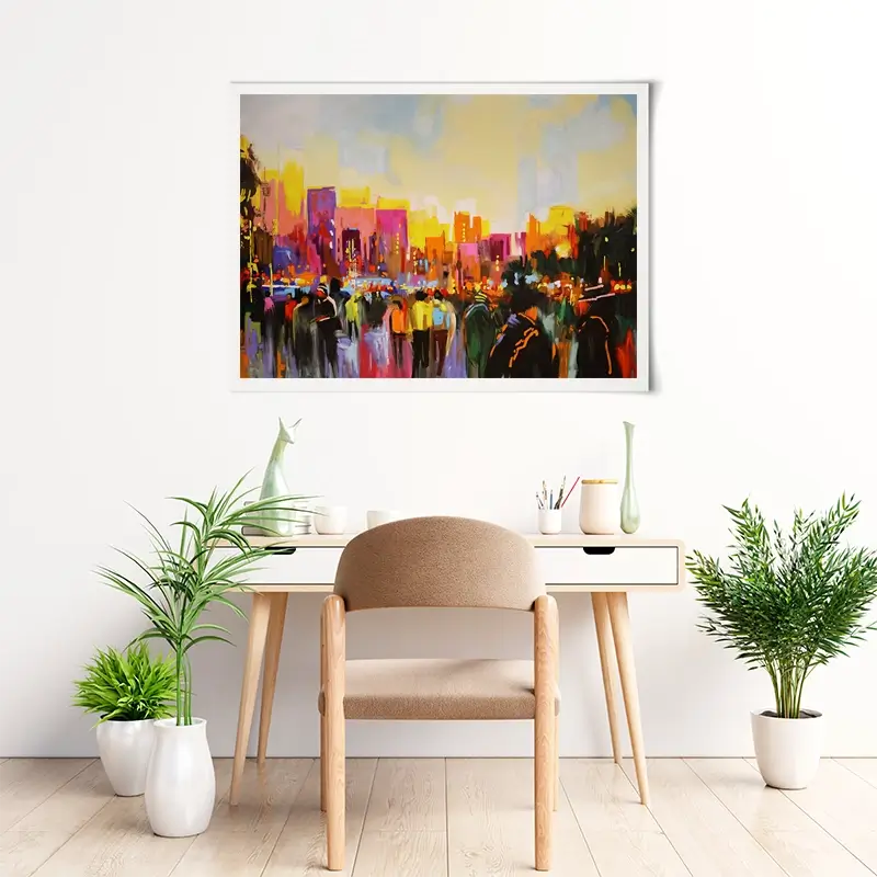 Multicoloured New York Art Print Multicoloured New York Art Print wall art product Maria Moretti