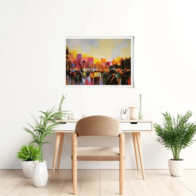 Multicoloured New York Art Print Multicoloured New York Art Print wall art product Maria Moretti