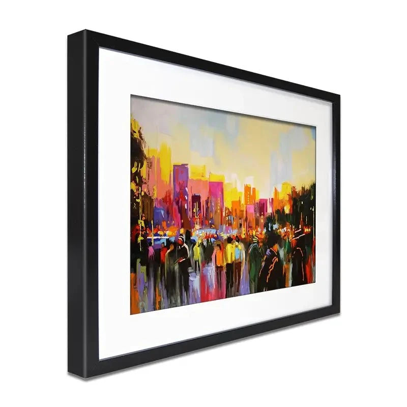 Multicoloured New York Framed Art Print Multicoloured New York Framed Art Print wall art product Maria Moretti