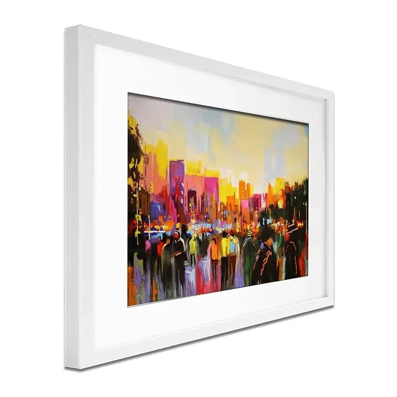Multicoloured New York Framed Art Print Multicoloured New York Framed Art Print wall art product Maria Moretti