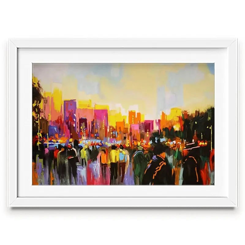 Multicoloured New York Framed Art Print Multicoloured New York Framed Art Print wall art product Maria Moretti