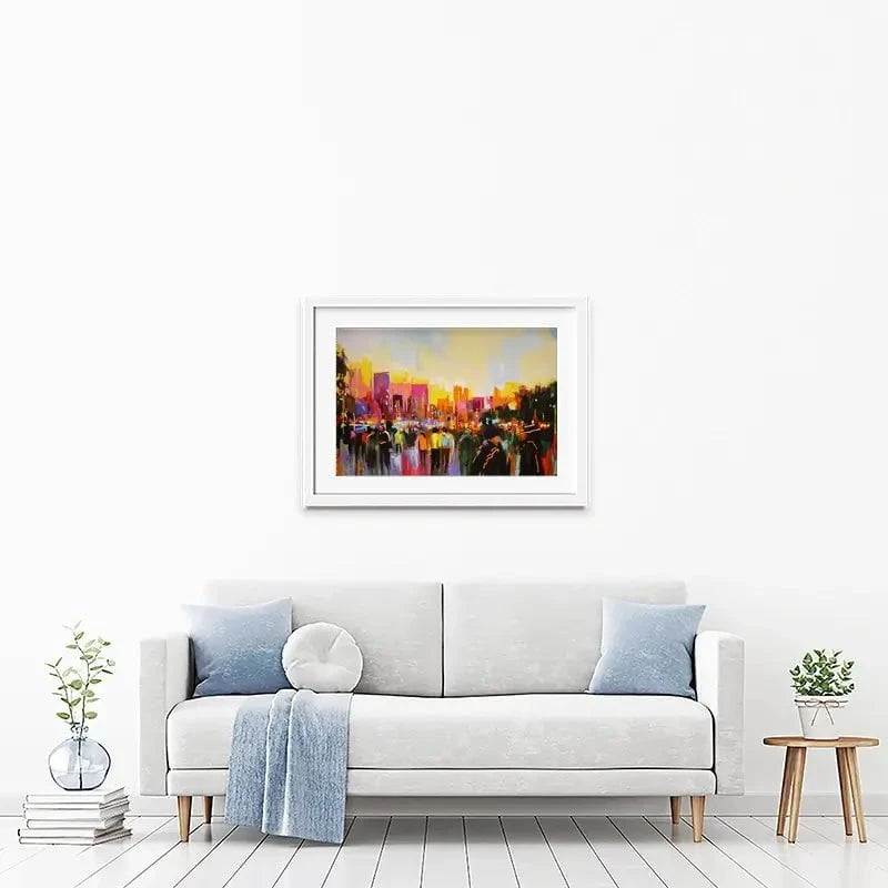 Multicoloured New York Framed Art Print Multicoloured New York Framed Art Print wall art product Maria Moretti