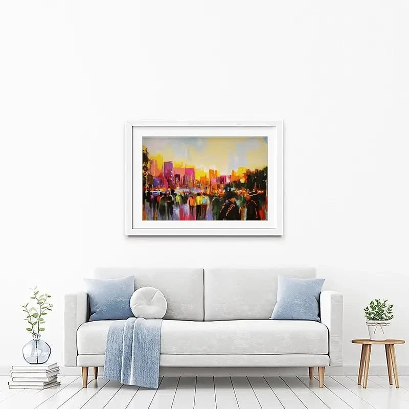 Multicoloured New York Framed Art Print Multicoloured New York Framed Art Print wall art product Maria Moretti