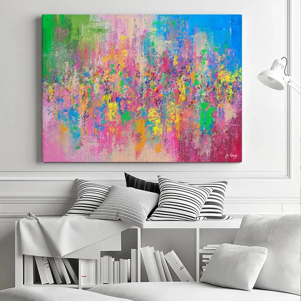 Multicoloured Spectrum Of Dreams Canvas Print Multicoloured Spectrum Of Dreams Canvas Print wall art product Jo Gough