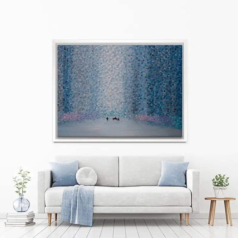 Music And Rain Canvas Print Music And Rain Canvas Print wall art product Ekaterina Ermilkina