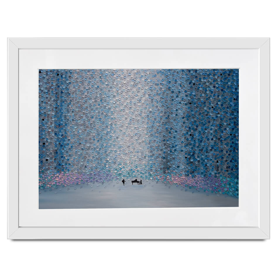 Music And Rain Framed Art Print Music And Rain Framed Art Print wall art product Ekaterina Ermilkina